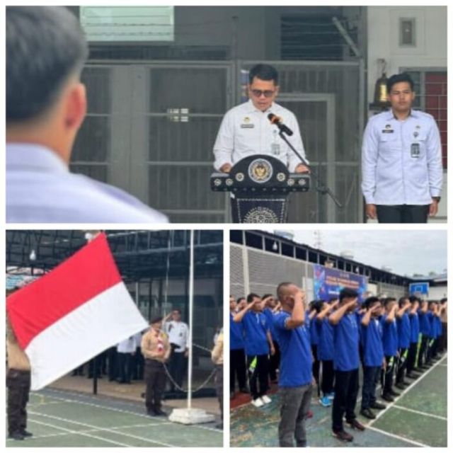 Unik, Warga Binaan Lapas Bagansiapiapi Tampil Memimpin Upacara, Kesadaran Kebangsaan, Cerminan Pembinaan Karakter. 