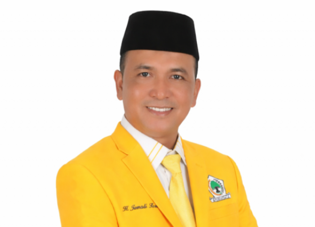 Ketua Fraksi Golkar Rohil  H. Jasmadi, SE.,MM Respon Keluhan Jalan Menuju TPU Raja Bejamu